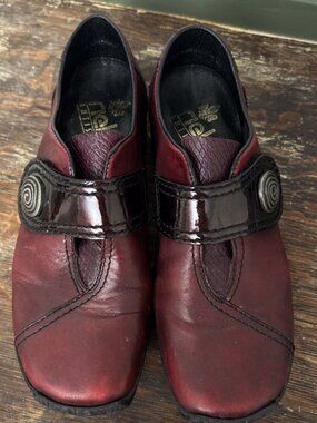 Rieker Antistress Burgundy Womens 37 US 6 Leather Shoes L1760